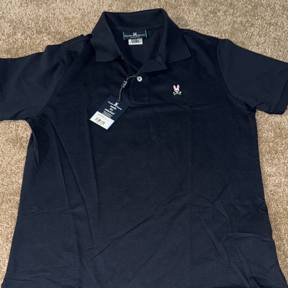 Psycho Bunny Men's Navy Polo Shirt